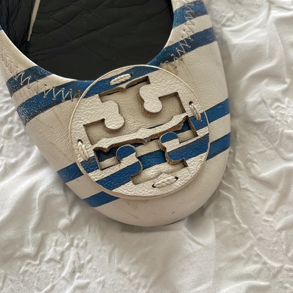 SOLD!!! Tory Burch Creta Stripe Slip Ons - Picture 3 of 9